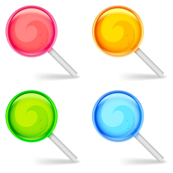 Color lollipops. — Stock Vector