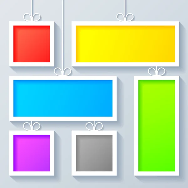 Group of Color Frames — Stock Vector