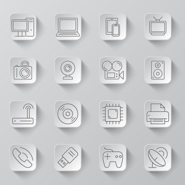 Teknoloji ve elektronik simgeler