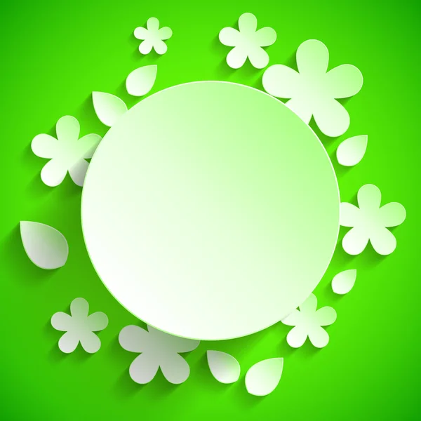 Bannière verte — Image vectorielle