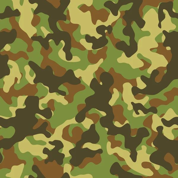 Woodland Camouflage Безшовний візерунок — стоковий вектор