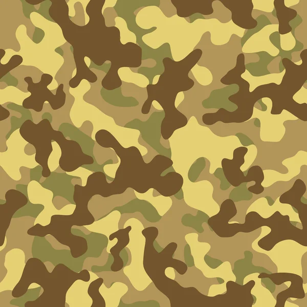 Deserto camuflagem padrão sem costura — Vetor de Stock