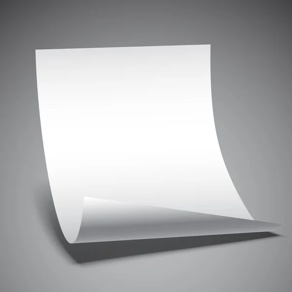 Feuille de papier vide — Image vectorielle