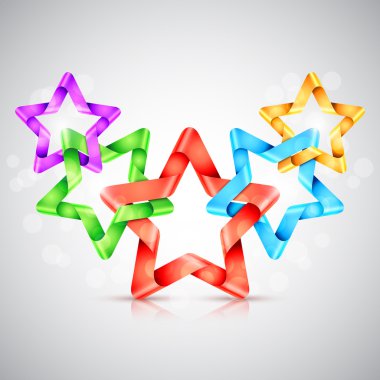 Renk kağıt yıldız katlanmış 