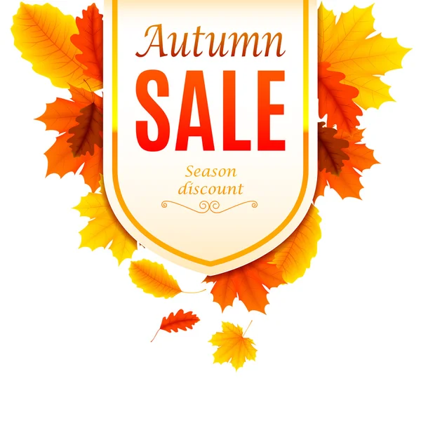 Banner de venta de otoño — Archivo Imágenes Vectoriales