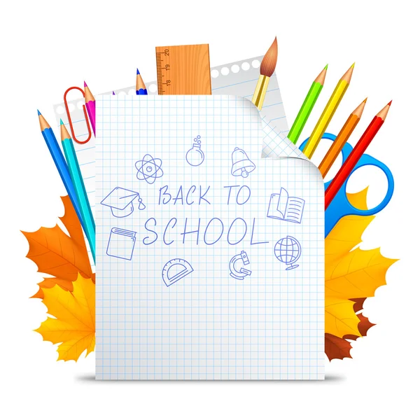 Back To School — Stock Vector