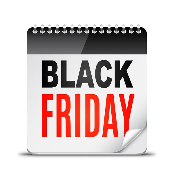 Black Friday-dagkalender — Stockvector