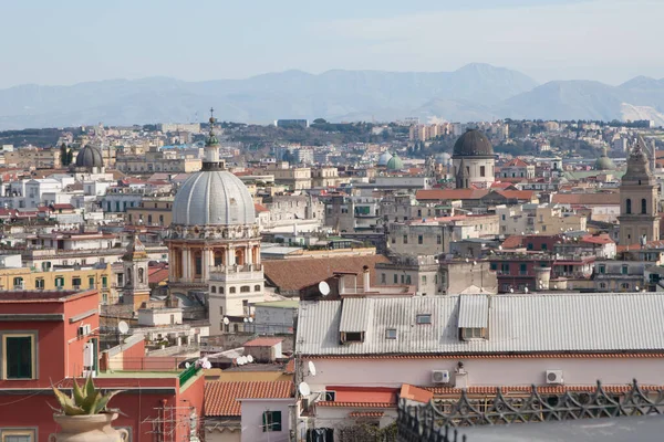 Luchtfoto Napels Italië — Stockfoto