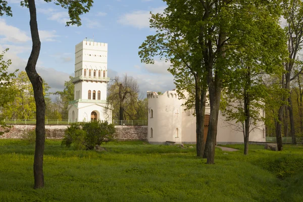 Torre branca em Pushkin — Fotografia de Stock