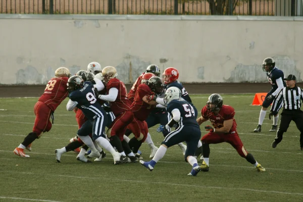 Russie - Norvège match, football américain — Photo