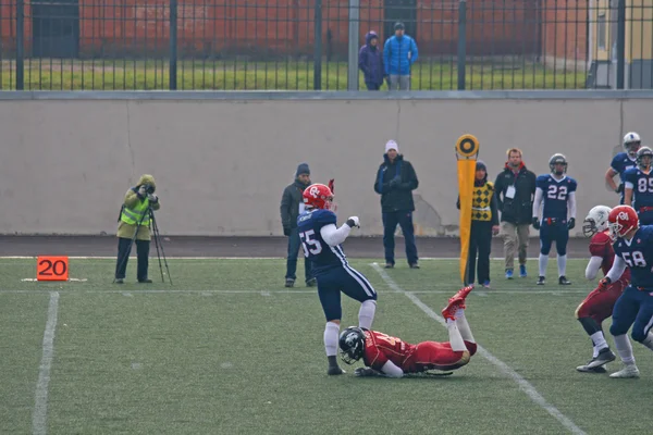 Russie - Norvège match, football américain — Photo