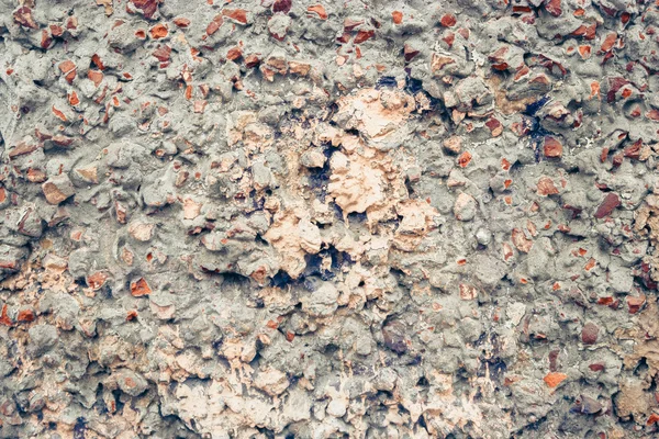 Risse Beton alte Wandstruktur Hintergrund Nahaufnahme, eingefärbt getönt — Stockfoto