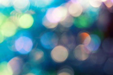 Mavi Mix renk Bokeh 