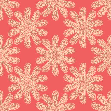 Doodle yazdırma sorunsuz kumaş döşeme