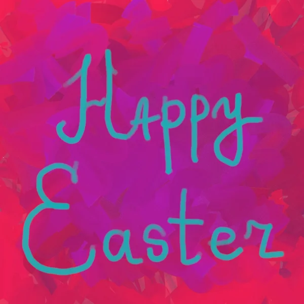 Happy Easter lettering greeting card — Stock Photo, Image