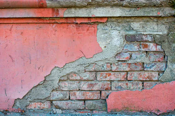 Mur de briques rouges — Photo