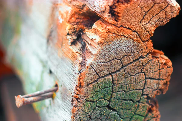 Tablón de madera de la casa demolida —  Fotos de Stock