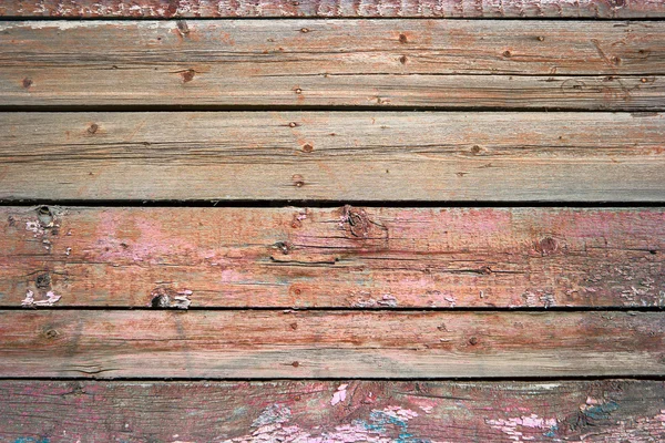 Fond rustique en bois de grange altérée peint en couleur rouge — Photo