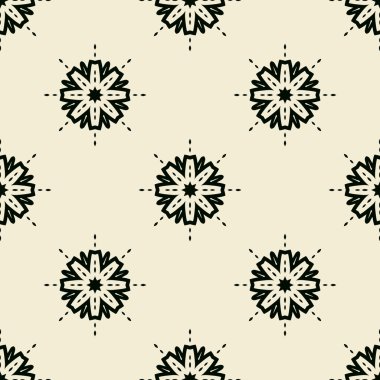 Stilize siyah yıldızlardan yapılan Dikişsiz Baskı