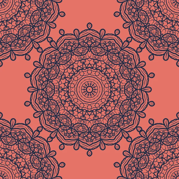 Mandala Impression sans couture . — Image vectorielle