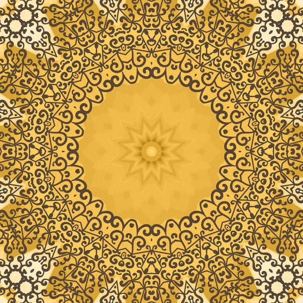 Oriental seamless pattern henna color print — Stock Vector