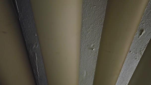 Water pipes are mounted on celling — Stockvideo