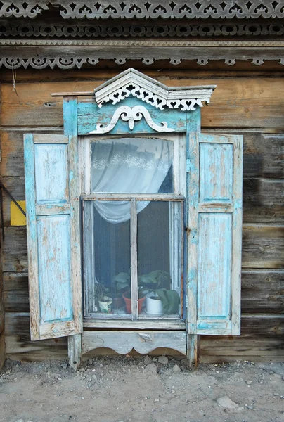 Window of a old wooden house — Stock Image Window of a old wooden house Stock Picture