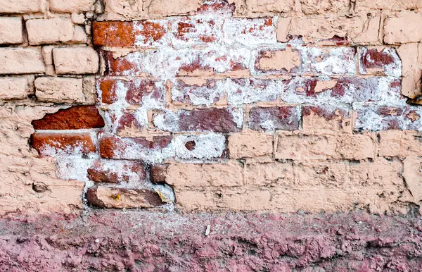 Oude grunge baksteen muur achtergrond. — Stockfoto