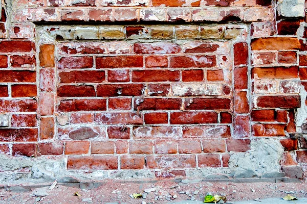 Oude grunge baksteen muur achtergrond. — Stockfoto