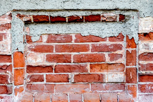 Frame voor tekst van oude bakstenen muur textuur — Stockfoto