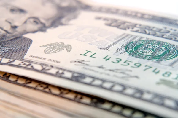 Jackson  Portrait in front of the dollar bill — Stock Photo, Image