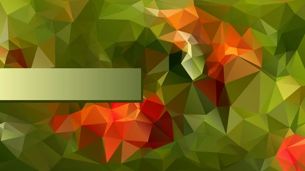 赤と緑の色でモダンな多角形デザイン — ストックベクタ