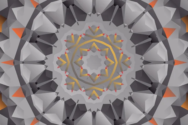 Orientalische Mandala nahtlose Tapete — Stockvektor