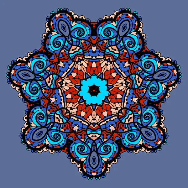 Mandala stilizzata fiore . — Vettoriale Stock