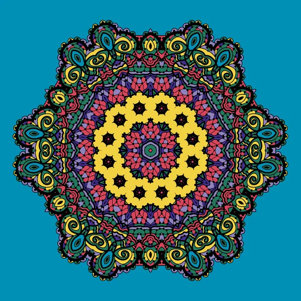 Bright color mandala design. — Stock Vector