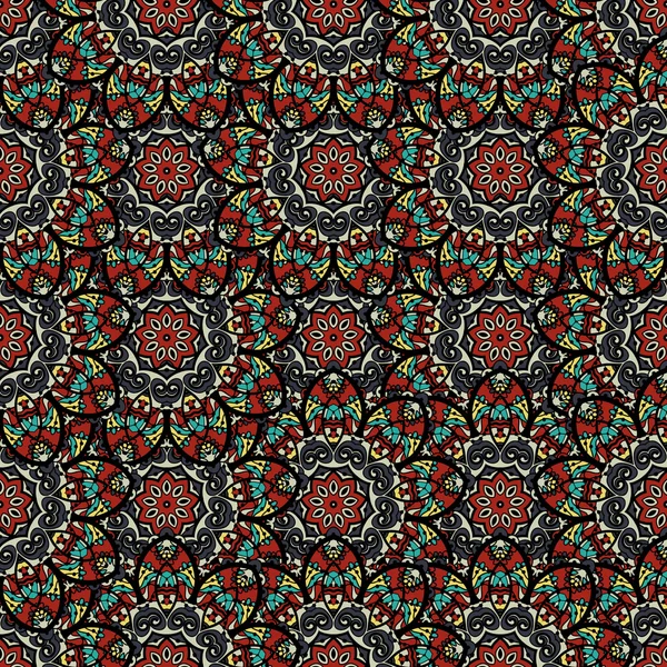 Mandala tribal fundo — Vetor de Stock