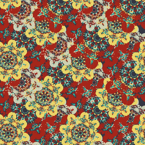 Nahtloser Mandala-Hintergrund. Vintage dekoratives Element. handgezeichnete Tapete. — Stockvektor