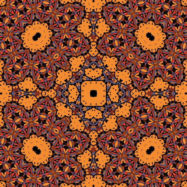 アラベスクのシームレスなパターン。背景ヴィンテージの花。テクスチャロイヤルベクター。ファブリックイラスト. — ストックベクタ