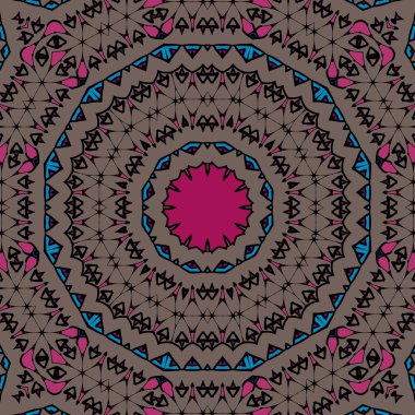 Zarif sorunsuz dantel süs için sonsuz desenli arka plan üzerinde metin yer. Vintage tarzı. Düğün davetiyesi. Vektör mandala.