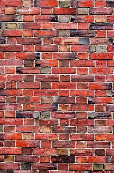 Vertical red brick wall pattern texture backdrop wallpaper — Stock Photo, Image