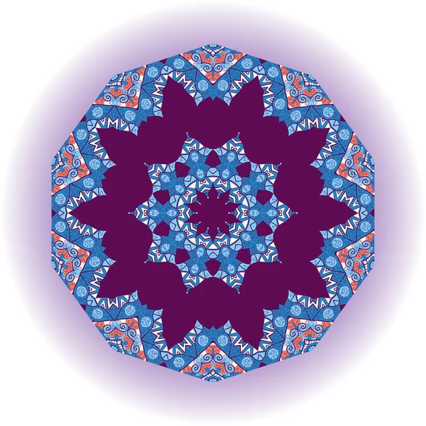 Mandala tribale ontwerp. — Stockvector