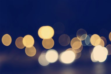 Bulanık bokeh arka plan gece sokak tasarımınız instagram retro vintage renk tonu boşaltmak için