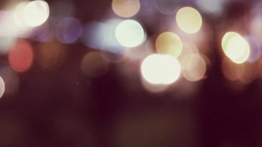 Renkli görüntüleri bulanık carlights gece tonda