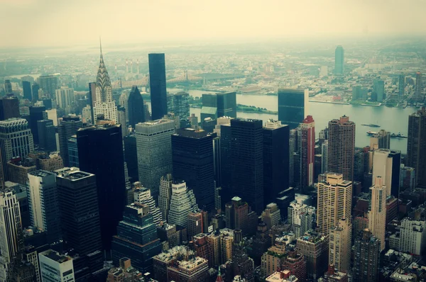 New York City Manhattan aerial view — Stock Photo, Image