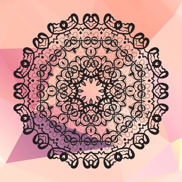 Mandala plantilla fondo — Archivo Imágenes Vectoriales