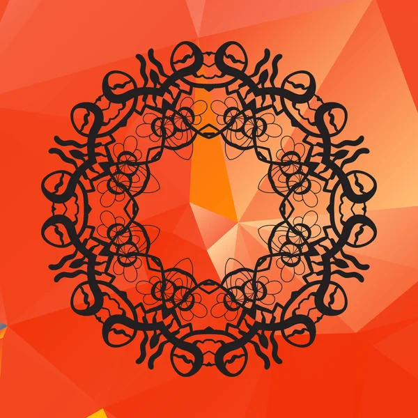 Mandala gabarit fond — Image vectorielle