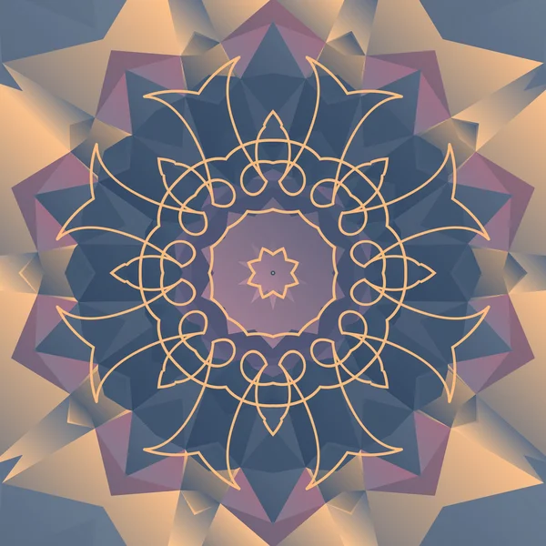 Mandala sjabloon achtergrond — Stockvector