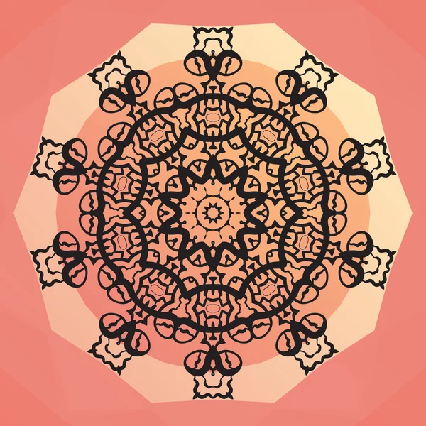 Mandala sjabloon achtergrond — Stockvector