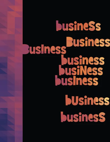 ビジネスの三角形の背景 — ストックベクタ