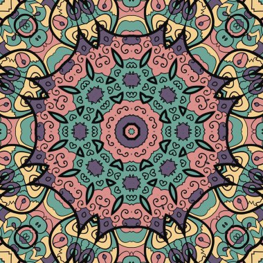 Mandala çerçeve metin oryantal tarzı için